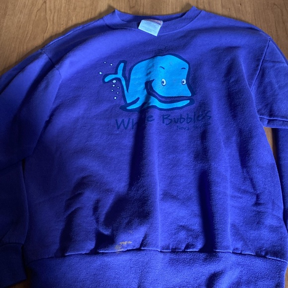 Nova Scotia whale sweatshirt purple - Picture 3 of 3